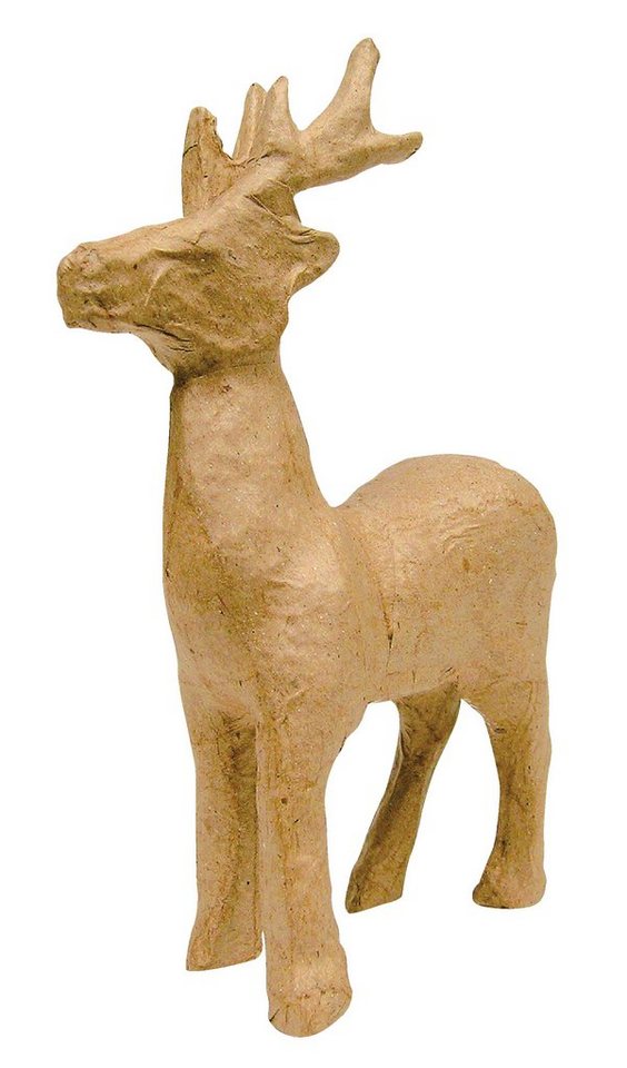décopatch Dekofigur Rentier Pappmaché, 15 cm décopatch Dekofigur Rentier Pappmaché, 15 cm von décopatch