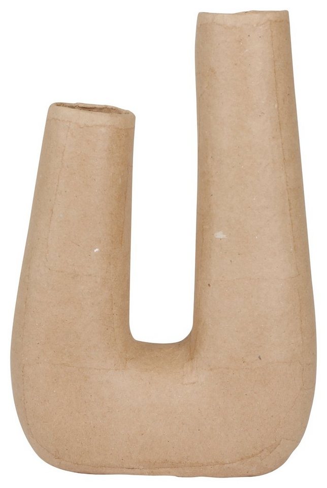décopatch Dekovase Vase U-Form, wasserdicht Pappmaché 16,5 cm x 25 cm von décopatch