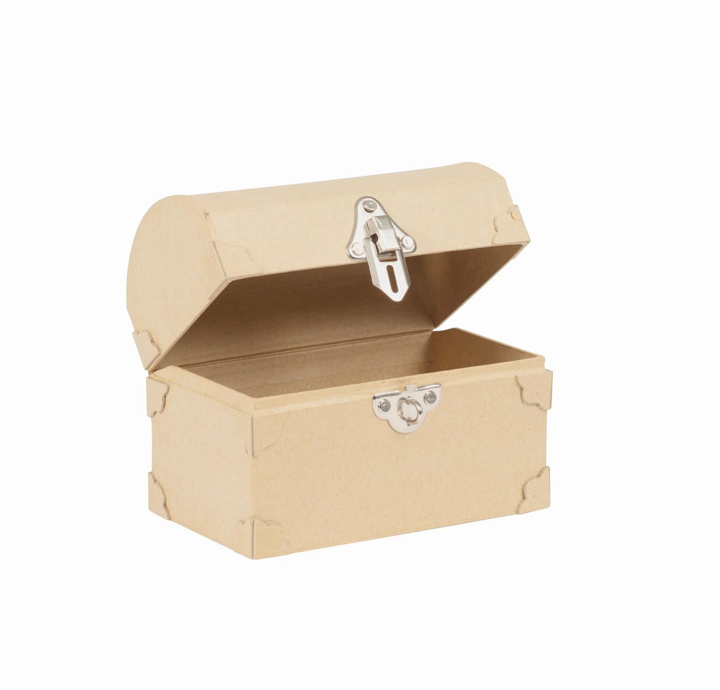 décopatch Papierdekoration 2x Pappmaché, Spardose Schatztruhe 15x9x12 cm - Kartonbraun AC929C, DECO-Supports von décopatch