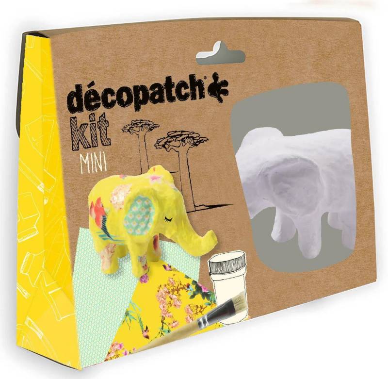 décopatch Papierdekoration 5x Mini-Set Elefant - Gelb KIT029C, Décopatch Sets décopatch Papierdekoration 5x Mini-Set Elefant - Gelb KIT029C, Décopatch Sets von décopatch