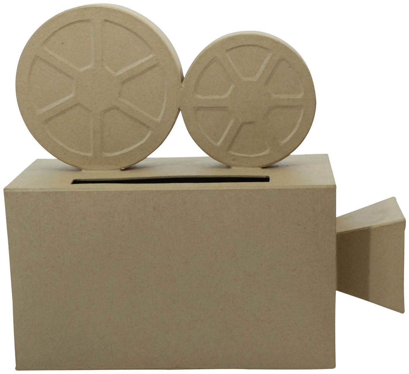 décopatch Papierdekoration Braunes Pappmaché, Urne Kamera 13x33,5x31cm - Kartonbraun EV017C, DECO-Supports von décopatch