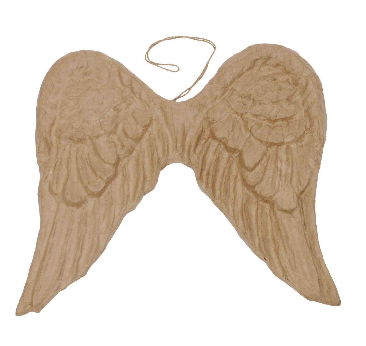 décopatch Papierdekoration Pappmaché, Engelsflügel zum Aufhängen 8,5x54x50 cm Kartonbraun AC811C, DECO-Supports von décopatch