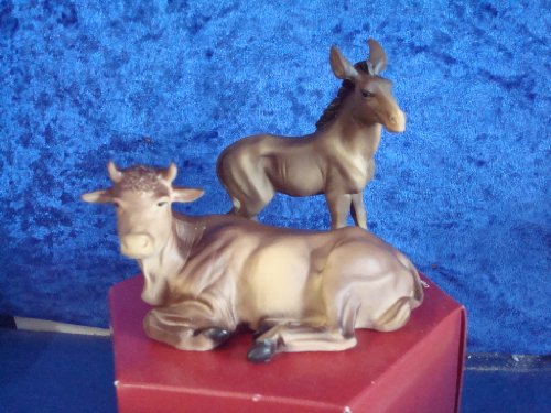 Krippenfiguren Ochs und Esel für 12 cm Figuren von decoprojekt