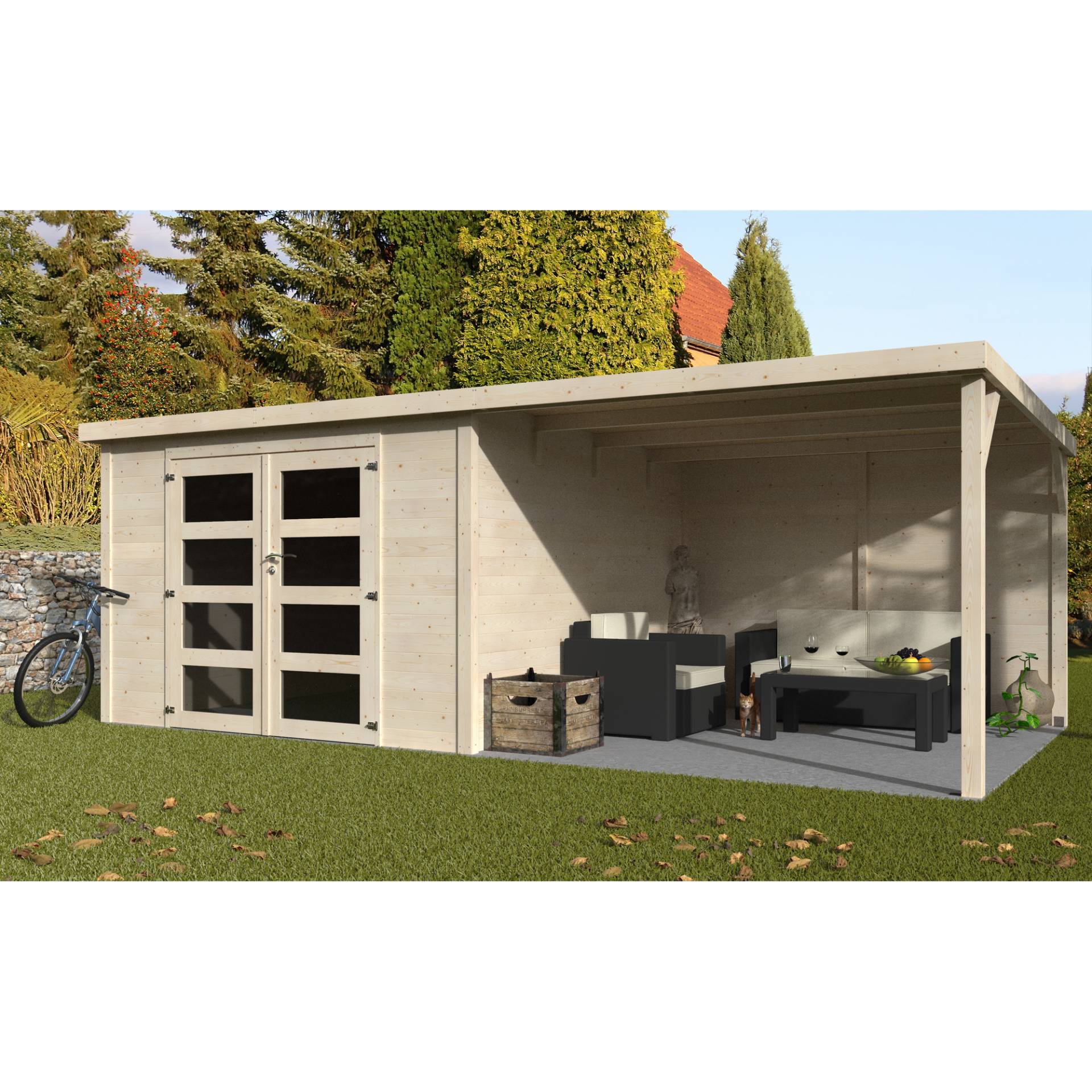 décor et jardin Gartenhaus 'Délices Contact' Fichtenholz naturbelassen 579 x 308 cm décor et jardin Gartenhaus 'Délices Contact' Fichtenholz naturbelassen 579 x 308 cm von décor et jardin