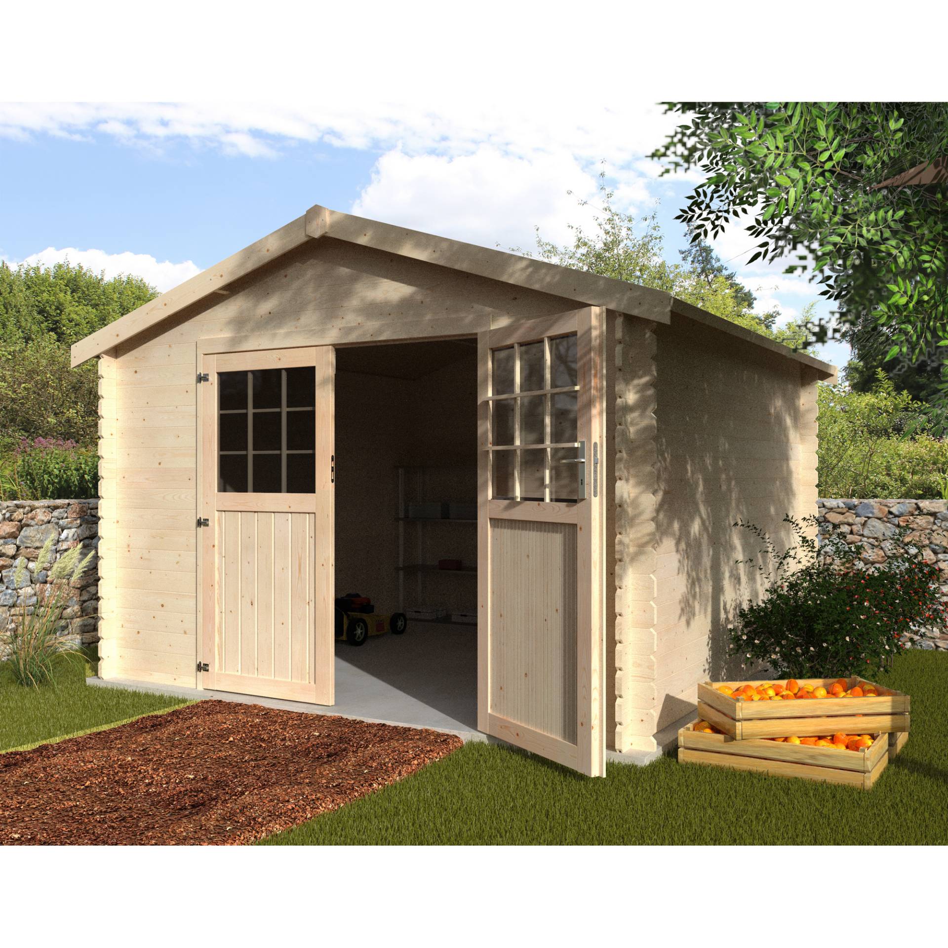 décor et jardin Gartenhaus 'Flovene' Fichtenholz naturbelassen 326 x 326 cm décor et jardin Gartenhaus 'Flovene' Fichtenholz naturbelassen 326 x 326 cm von décor et jardin