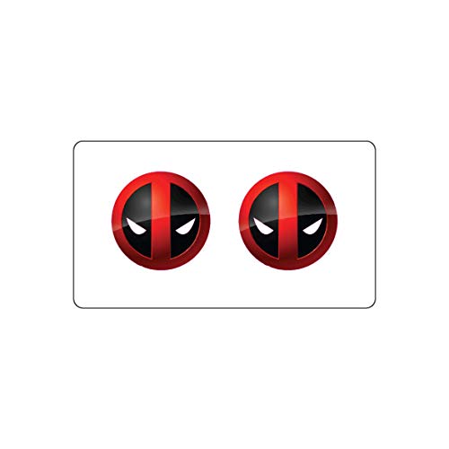 Deadpool Aufkleber für MacBook, aus transparenten Vinyl, Vinyl, multi, 4.5x4.5 von decorsfuk.co