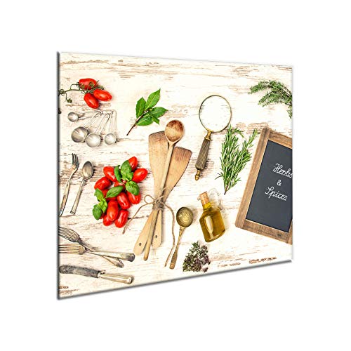 CTC-Trade | Herdabdeckplatten 60x52 cm Ceranfeld Abdeckung Glas Spritzschutz Abdeckplatte Glasplatte Herd Ceranfeldabdeckung Küche Gemüse von decorwelt