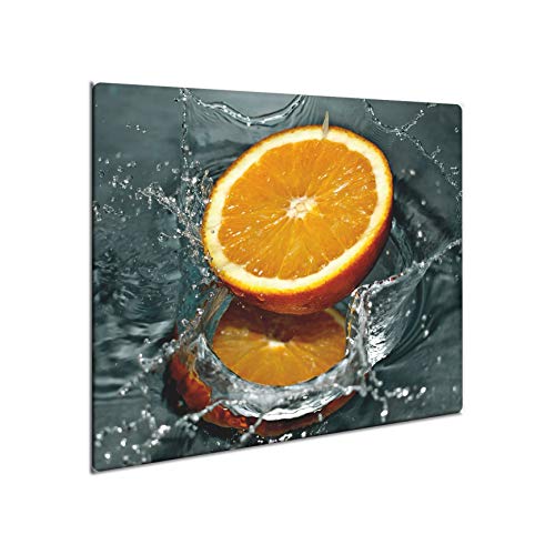 CTC-Trade | Herdabdeckplatten 60x52 cm Ceranfeld Abdeckung Glas Spritzschutz Abdeckplatte Glasplatte Herd Ceranfeldabdeckung Küche Orange Obst von decorwelt