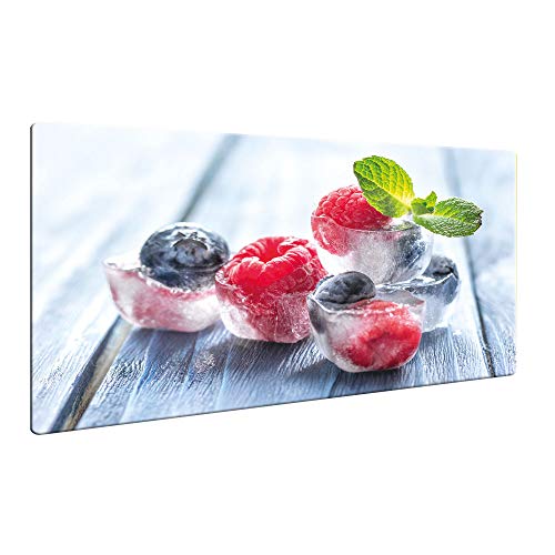 CTC-Trade | Herdabdeckplatten 80x52cm Ceranfeld Abdeckung Glas Spritzschutz Abdeckplatte Glasplatte Herd Ceranfeldabdeckung Obst EIS Rot Blau von decorwelt