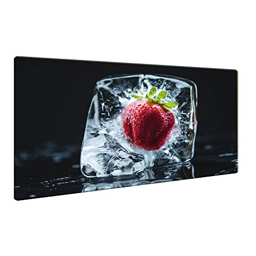 CTC-Trade | Herdabdeckplatten 80x52cm Ceranfeld Abdeckung Glas Spritzschutz Abdeckplatte Glasplatte Herd Ceranfeldabdeckung Obst EIS Rot von decorwelt