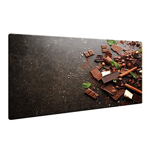 CTC-Trade | Herdabdeckplatten 80x52cm Ceranfeld Abdeckung Glas Spritzschutz Abdeckplatte Glasplatte Herd Ceranfeldabdeckung Schokolade Braun von decorwelt