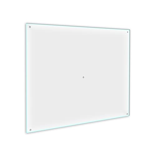 Funkenschutzplatte Glas Kaminofen Durchsichtig Transparent 60 cm Kamin Platte Bodenplatte von decorwelt