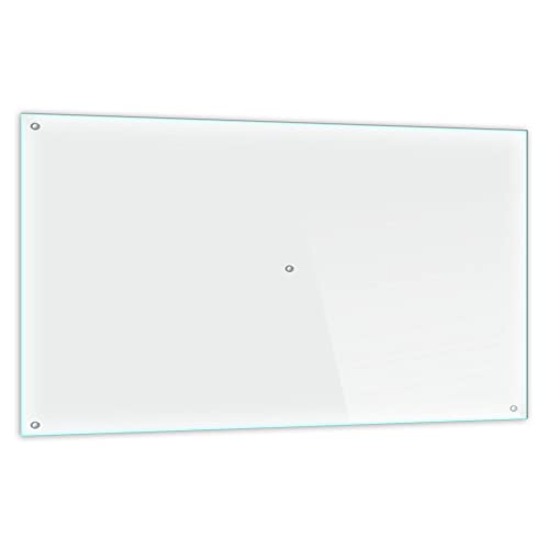 Funkenschutzplatte Glas Kaminofen Durchsichtig Transparent 80 cm Kamin Platte Bodenplatte von decorwelt