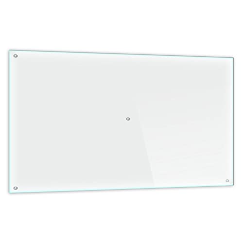 Funkenschutzplatte Glas Kaminofen Durchsichtig Transparent 80 cm Kamin Platte Bodenplatte Glasplatte für Grill Unterlegplatte Glas für Feuerstelle von decorwelt