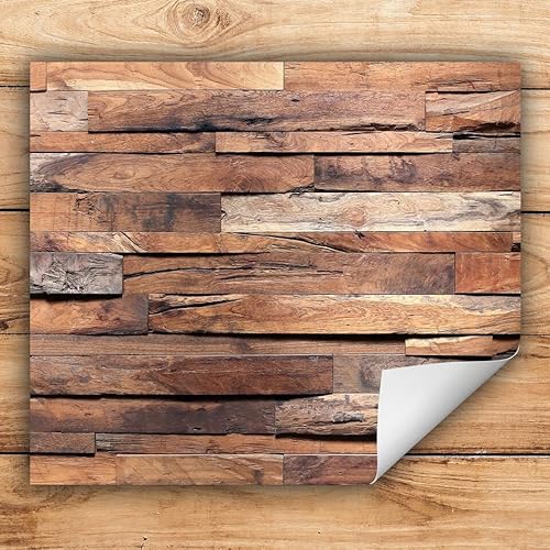 Herdabdeckplatte Abdeckung Aufrollbare Matte Induktionsmatte Kunststoff Herdabdeckmatte Ceranfeld Holz Braun 60x52 Abdeckplatte Ceranfeldabdeckung Antirutschmatte Schutz von decorwelt