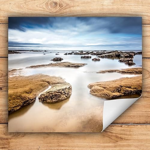 Herdabdeckplatte Abdeckung Aufrollbare Matte Induktionsmatte Kunststoff Herdabdeckmatte Ceranfeld Natur Meer 60x52 Abdeckplatte Ceranfeldabdeckung Antirutschmatte Schutz von decorwelt