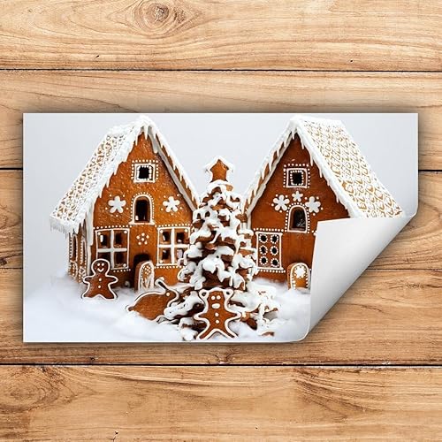 Herdabdeckplatte Abdeckung Aufrollbare Matte Induktionsmatte Kunststoff Herdabdeckmatte Ceranfeld Weihnachten WeiĂź 90x52 Abdeckplatte Ceranfeldabdeckung Antirutschmatte Schutz von decorwelt