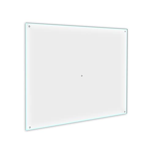 Herdabdeckplatte Abdeckung Ceranfeld Abdeckplatte Schneidebrett 1-Teilig 60x52 Durchsichtig Spritzschutz Glasplatte Ceranfeldabdeckung Schutz Kochplatten Herdschutz Sicherheitsglas Glasschneidebrett von decorwelt