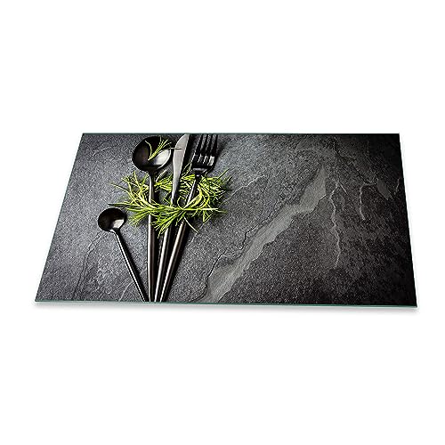 Herdabdeckplatte Abdeckung Ceranfeld Abdeckplatte Schneidebrett 1-Teilig 90x52 Kräuter Besteck Grau Spritzschutz Glasplatte Ceranfeldabdeckung Schutz Herdschutz Sicherheitsglas Glasschneidebrett Herdabdeckplatte Abdeckung Ceranfeld Abdeckplatte Schneidebrett 1-Teilig 90x52 Kräuter Besteck Grau Spritzschutz Glasplatte Ceranfeldabdeckung Schutz Herdschutz Sicherheitsglas Glasschneidebrett von decorwelt