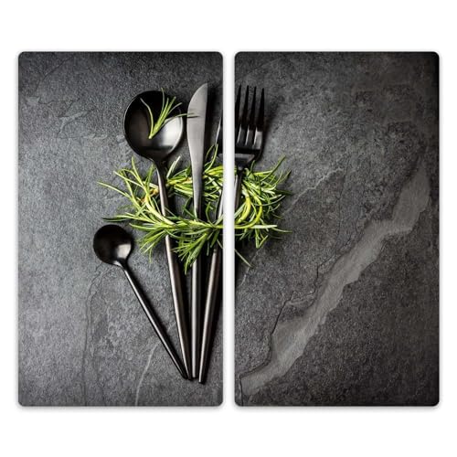 Herdabdeckplatte Abdeckung Ceranfeld Abdeckplatte Schneidebrett 2-Teilig 60x52 Kräuter Besteck Grau Spritzschutz Glasplatte Ceranfeldabdeckung Herdschutz Sicherheitsglas Glasschneidebrett 2x30x52 Herdabdeckplatte Abdeckung Ceranfeld Abdeckplatte Schneidebrett 2-Teilig 60x52 Kräuter Besteck Grau Spritzschutz Glasplatte Ceranfeldabdeckung Herdschutz Sicherheitsglas Glasschneidebrett 2x30x52 von decorwelt
