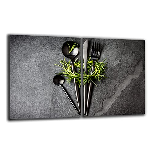 Herdabdeckplatte Abdeckung Ceranfeld Abdeckplatte Schneidebrett 2-Teilig 80x52 Kräuter Besteck Grau Spritzschutz Glasplatte Ceranfeldabdeckung Herdschutz Sicherheitsglas Glasschneidebrett 2x40x52 Herdabdeckplatte Abdeckung Ceranfeld Abdeckplatte Schneidebrett 2-Teilig 80x52 Kräuter Besteck Grau Spritzschutz Glasplatte Ceranfeldabdeckung Herdschutz Sicherheitsglas Glasschneidebrett 2x40x52 von decorwelt