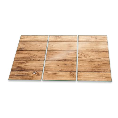 Herdabdeckplatte Abdeckung Ceranfeld Abdeckplatte Schneidebrett 3-Teilig 90x52 Holz Bretter Braun Spritzschutz Glasplatte Ceranfeldabdeckung Schutz Herdschutz Sicherheitsglas Glasschneidebrett 3x30x52 Herdabdeckplatte Abdeckung Ceranfeld Abdeckplatte Schneidebrett 3-Teilig 90x52 Holz Bretter Braun Spritzschutz Glasplatte Ceranfeldabdeckung Schutz Herdschutz Sicherheitsglas Glasschneidebrett 3x30x52 von decorwelt