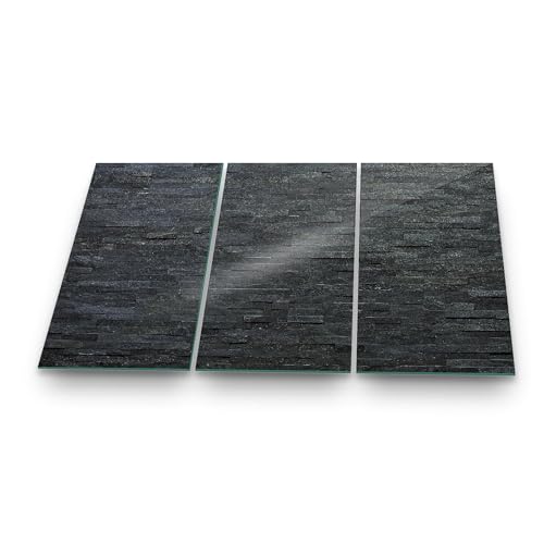 Herdabdeckplatte Abdeckung Ceranfeld Abdeckplatte Schneidebrett 3-Teilig 90x52 Schiefer Ziegel Steine Schwarz Spritzschutz Glasplatte Ceranfeldabdeckung Sicherheitsglas Glasschneidebrett 3x30x52 Herdabdeckplatte Abdeckung Ceranfeld Abdeckplatte Schneidebrett 3-Teilig 90x52 Schiefer Ziegel Steine Schwarz Spritzschutz Glasplatte Ceranfeldabdeckung Sicherheitsglas Glasschneidebrett 3x30x52 von decorwelt