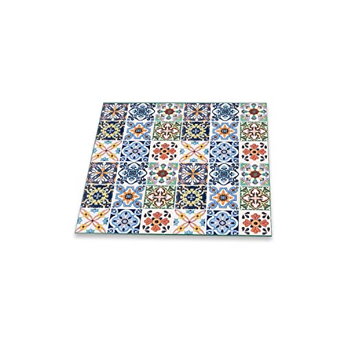 Herdabdeckplatte Ceranfeld 1 teilig 60x52 Abstrakt Bunt Kochplatten Glas Deko von decorwelt