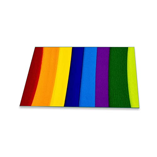 Herdabdeckplatte Ceranfeld 80x52 Regenbogen Bunt Kochplatten Glas Induktion Deko von decorwelt