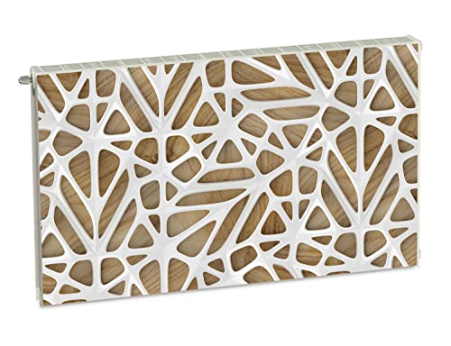 Magnet Heizkörperverkleidung Heizkörperabdeckung Beige Abstrakt 100x60 cm Heizung Abdeckung Verkleidung Magnetische Abdeckmatte Kühlschrank aus Einem Flexiblen Magneten Digitaler Aufdruck von decorwelt