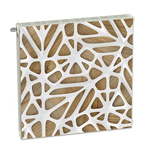 Magnet Heizkörperverkleidung Heizkörperabdeckung Beige Abstrakt 60x60 cm Heizung Abdeckung Verkleidung Magnetische Abdeckmatte Kühlschrank aus Einem Flexiblen Magneten Digitaler Aufdruck von decorwelt