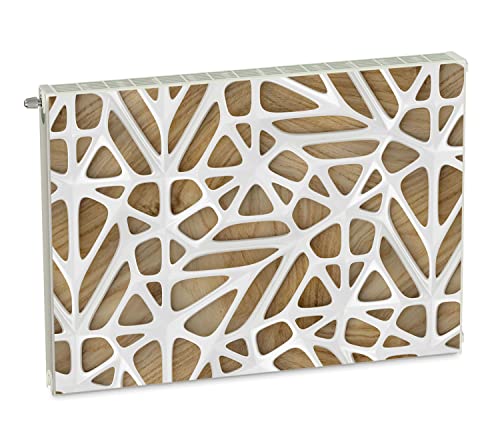 Magnet Heizkörperverkleidung Heizkörperabdeckung Beige Abstrakt 80x60 cm Heizung Abdeckung Verkleidung Magnetische Abdeckmatte Kühlschrank aus Einem Flexiblen Magneten Digitaler Aufdruck von decorwelt