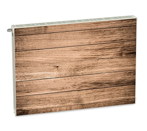 Magnet Heizkörperverkleidung Heizkörperabdeckung Beige Holz 80x60 cm Heizung Abdeckung Verkleidung Magnetische Abdeckmatte Kühlschrank aus Einem Flexiblen Magneten Digitaler Aufdruck von decorwelt