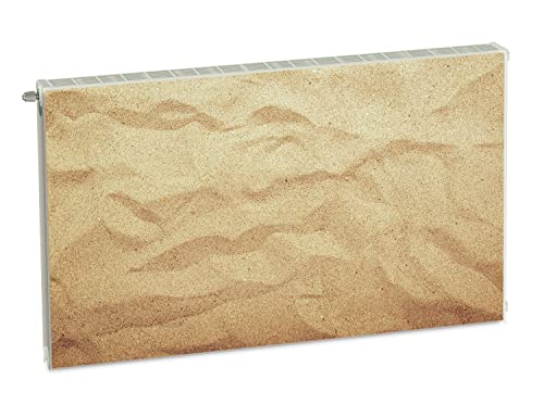 Magnet Heizkörperverkleidung Heizkörperabdeckung Beige Sand 100x60 cm Heizung Abdeckung Verkleidung Magnetische Abdeckmatte Kühlschrank aus Einem Flexiblen Magneten Digitaler Aufdruck von decorwelt