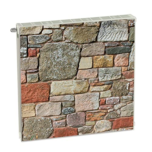 Magnet Heizkörperverkleidung Heizkörperabdeckung Beige Ziegel 60x60 cm Heizung Abdeckung Verkleidung Magnetische Abdeckmatte Kühlschrank aus Einem Flexiblen Magneten Digitaler Aufdruck von decorwelt