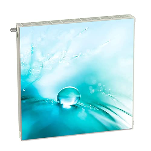 Magnet Heizkörperverkleidung Heizkörperabdeckung Blau Abstrakt 60x60 cm Heizung Abdeckung Verkleidung Magnetische Abdeckmatte Kühlschrank aus Einem Flexiblen Magneten Digitaler Aufdruck von decorwelt