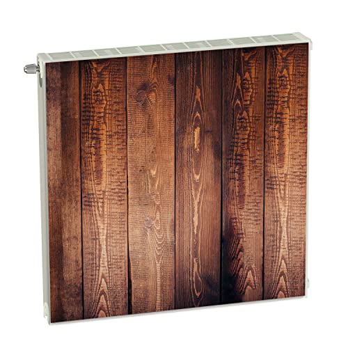 Magnet Heizkörperverkleidung Heizkörperabdeckung Braun Holz 60x60 cm Heizung Abdeckung Verkleidung Magnetische Abdeckmatte Kühlschrank aus Einem Flexiblen Magneten Digitaler Aufdruck von decorwelt