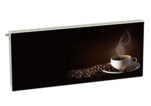 Magnet Heizkörperverkleidung Heizkörperabdeckung Braun Kaffee 140x60 cm Heizung Abdeckung Verkleidung Magnetische Abdeckmatte Kühlschrank aus Einem Flexiblen Magneten Digitaler Aufdruck von decorwelt