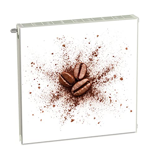 Magnet Heizkörperverkleidung Heizkörperabdeckung Braun Kaffee 60x60 cm Heizung Abdeckung Verkleidung Magnetische Abdeckmatte Kühlschrank aus Einem Flexiblen Magneten Digitaler Aufdruck von decorwelt