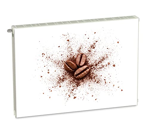 Magnet Heizkörperverkleidung Heizkörperabdeckung Braun Kaffee 80x60 cm Heizung Abdeckung Verkleidung Magnetische Abdeckmatte Kühlschrank aus Einem Flexiblen Magneten Digitaler Aufdruck von decorwelt