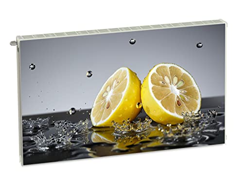 Magnet Heizkörperverkleidung Heizkörperabdeckung Gelb Obst Zitronen 100x60 cm Heizung Abdeckung Verkleidung Magnetische Abdeckmatte Kühlschrank aus Einem Flexiblen Magneten Digitaler Aufdruck von decorwelt