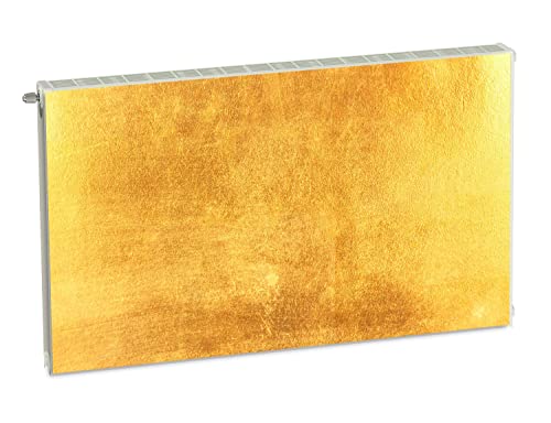 Magnet Heizkörperverkleidung Heizkörperabdeckung Gold Abstrakt 100x60 cm Heizung Abdeckung Verkleidung Magnetische Abdeckmatte Kühlschrank aus Einem Flexiblen Magneten Digitaler Aufdruck von decorwelt