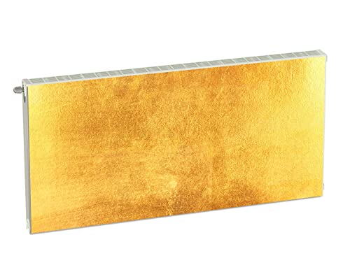 Magnet Heizkörperverkleidung Heizkörperabdeckung Gold Abstrakt 120x60 cm Heizung Abdeckung Verkleidung Magnetische Abdeckmatte Kühlschrank aus Einem Flexiblen Magneten Digitaler Aufdruck von decorwelt