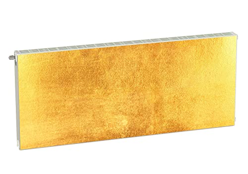 Magnet Heizkörperverkleidung Heizkörperabdeckung Gold Abstrakt 140x60 cm Heizung Abdeckung Verkleidung Magnetische Abdeckmatte Kühlschrank aus Einem Flexiblen Magneten Digitaler Aufdruck von decorwelt