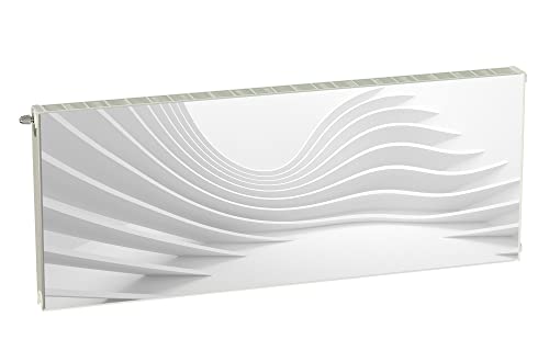 Magnet Heizkörperverkleidung Heizkörperabdeckung Grau Abstrakt 160x60 cm Heizung Abdeckung Verkleidung Magnetische Abdeckmatte Kühlschrank aus Einem Flexiblen Magneten Digitaler Aufdruck von decorwelt