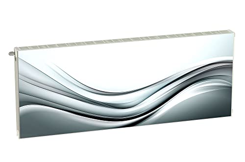 Magnet Heizkörperverkleidung Heizkörperabdeckung Grau Abstrakt 160x60 cm Heizung Abdeckung Verkleidung Magnetische Abdeckmatte Kühlschrank aus Einem Flexiblen Magneten Digitaler Aufdruck von decorwelt