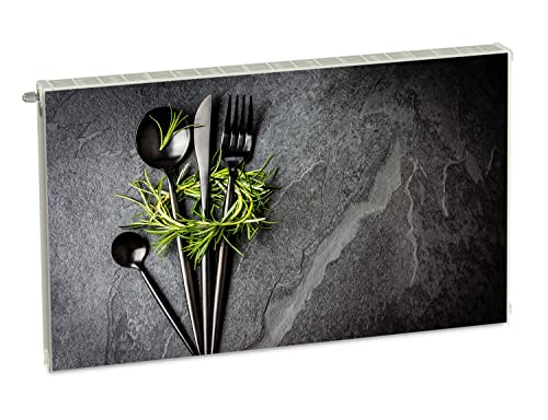 Magnet Heizkörperverkleidung Heizkörperabdeckung Grau Kräuter 100x60 cm Heizung Abdeckung Verkleidung Magnetische Abdeckmatte Kühlschrank aus Einem Flexiblen Magneten Digitaler Aufdruck von decorwelt