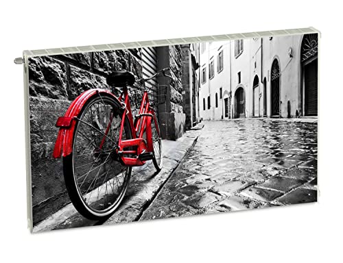 Magnet Heizkörperverkleidung Heizkörperabdeckung Grau Stadt 100x60 cm Heizung Abdeckung Verkleidung Magnetische Abdeckmatte Kühlschrank aus Einem Flexiblen Magneten Digitaler Aufdruck von decorwelt