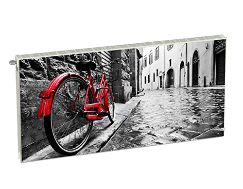 Magnet Heizkörperverkleidung Heizkörperabdeckung Grau Stadt 120x60 cm Heizung Abdeckung Verkleidung Magnetische Abdeckmatte Kühlschrank aus Einem Flexiblen Magneten Digitaler Aufdruck von decorwelt