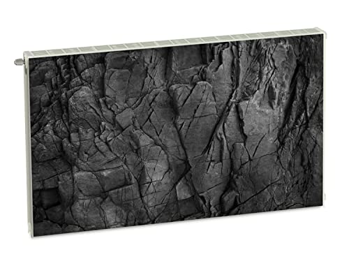 Magnet Heizkörperverkleidung Heizkörperabdeckung Grau Ziegel Schiefer 100x60 cm Heizung Abdeckung Verkleidung Magnetische Abdeckmatte Kühlschrank aus Einem Flexiblen Magneten Digitaler Aufdruck von decorwelt